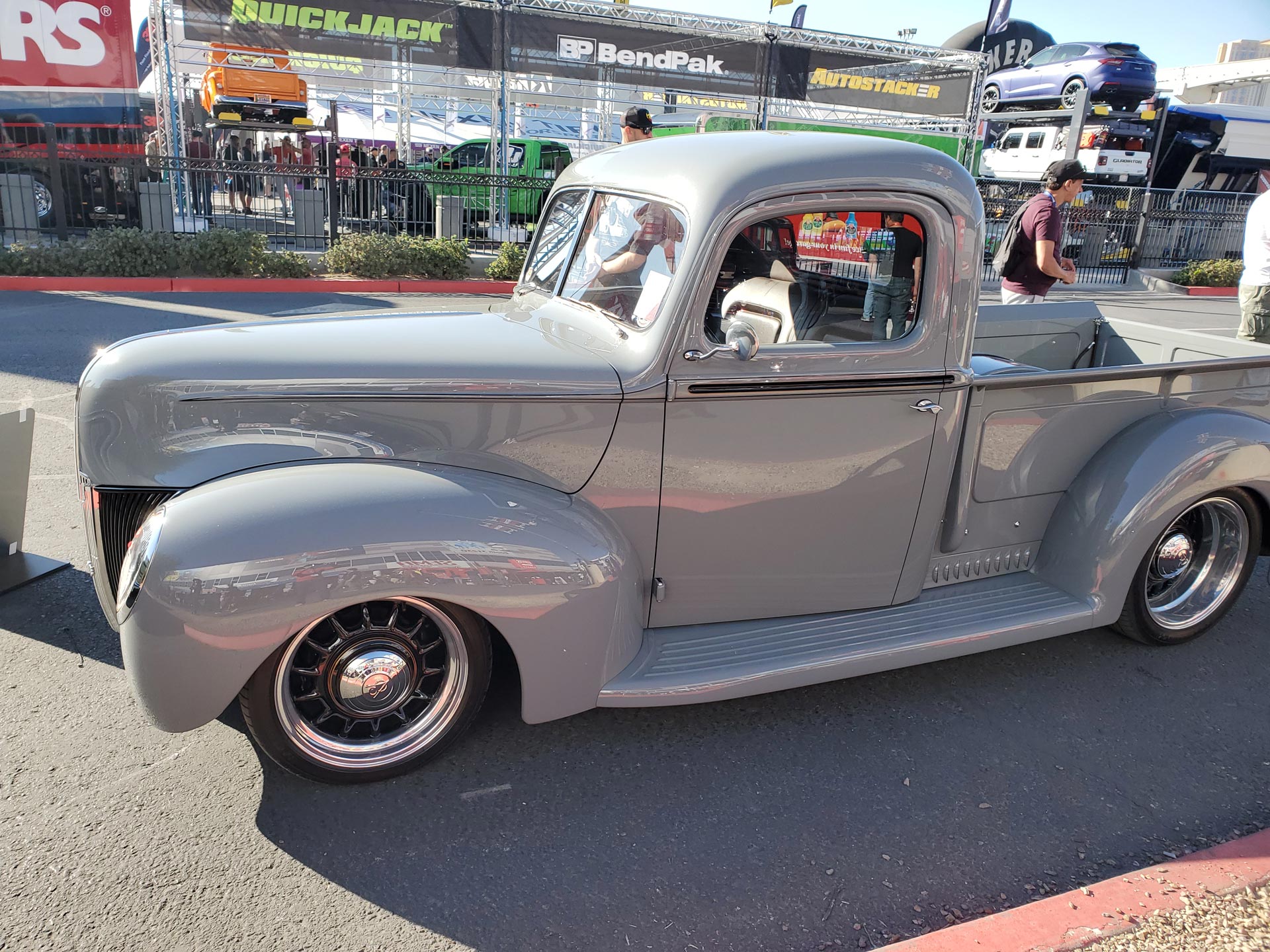 Vintage Truck Parked in Empty Lot