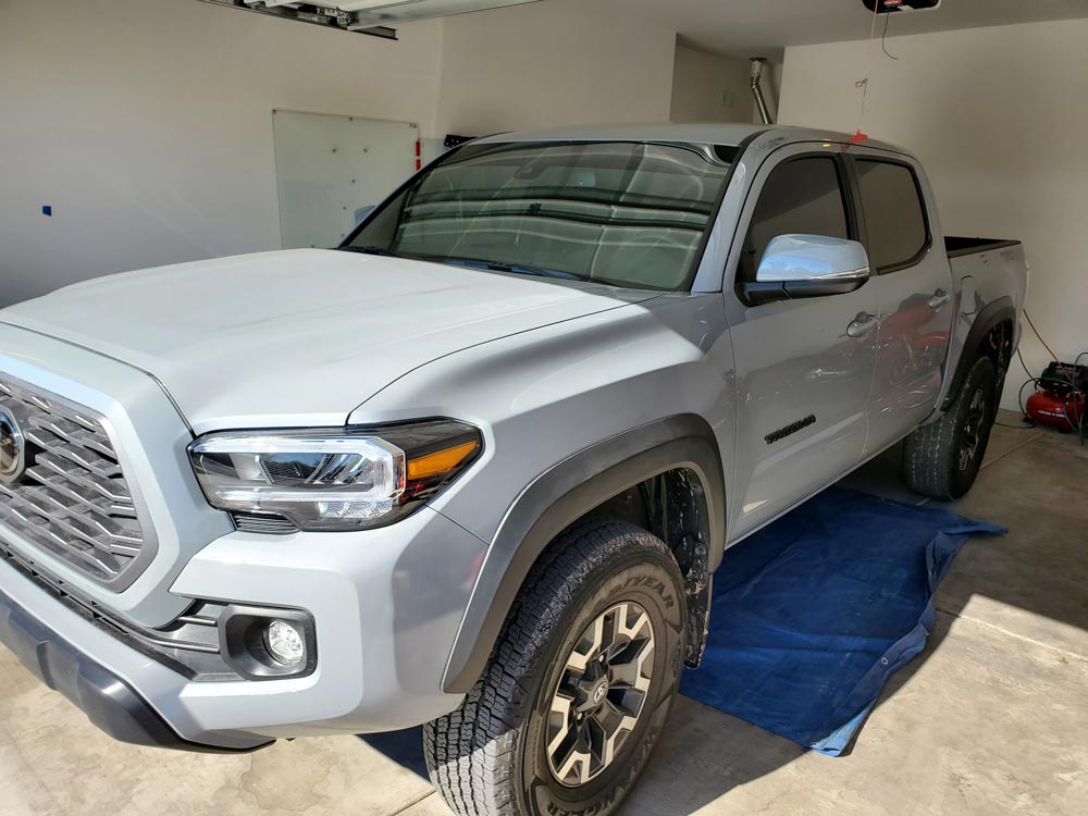 A Gray Truck Tinted by Tint Monkey