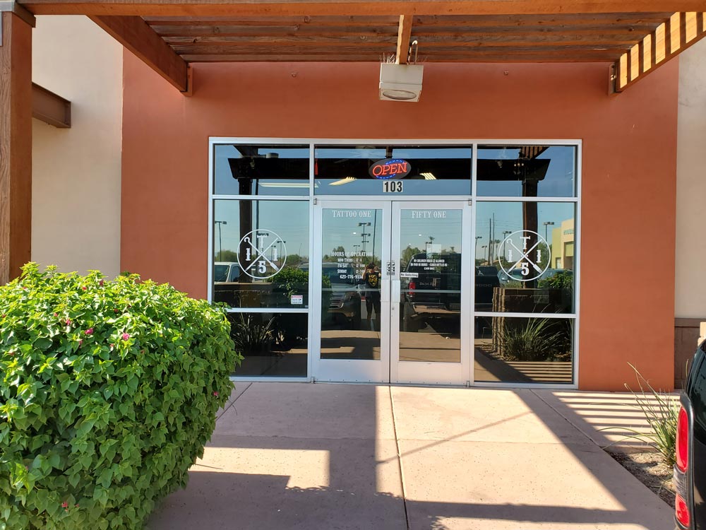 A Glass Door From a Commercial Store